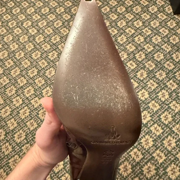 Gianmarco Lorenzi Burgundy Heeled Boots - Picture 4 of 6